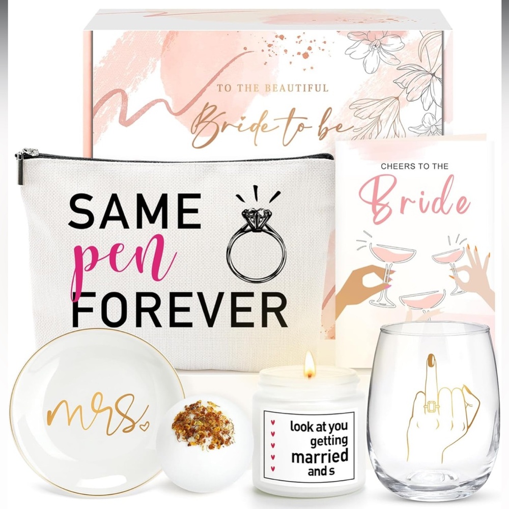 Bride to Be 6 piece Gift Set Bridal Wedding Bachelorette
